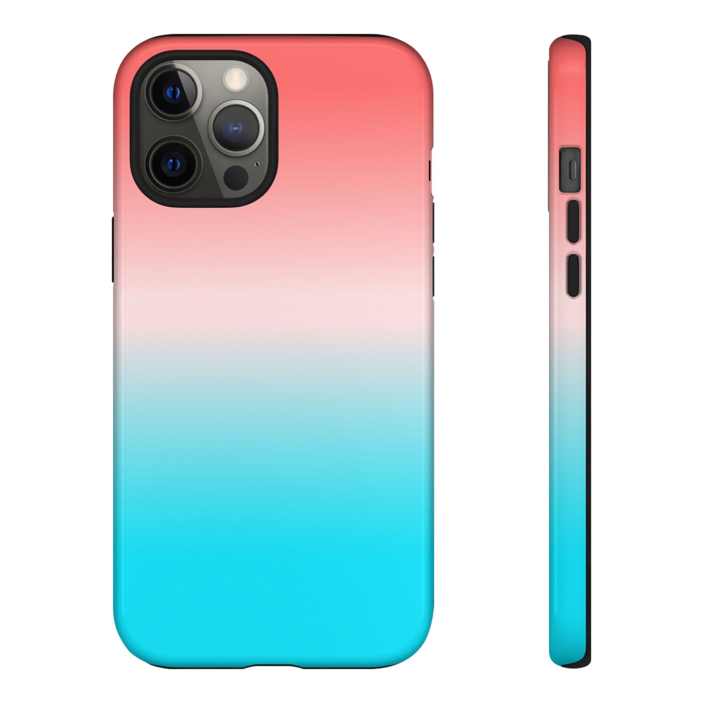 Pink Aqua Gradient Tough Phone Case