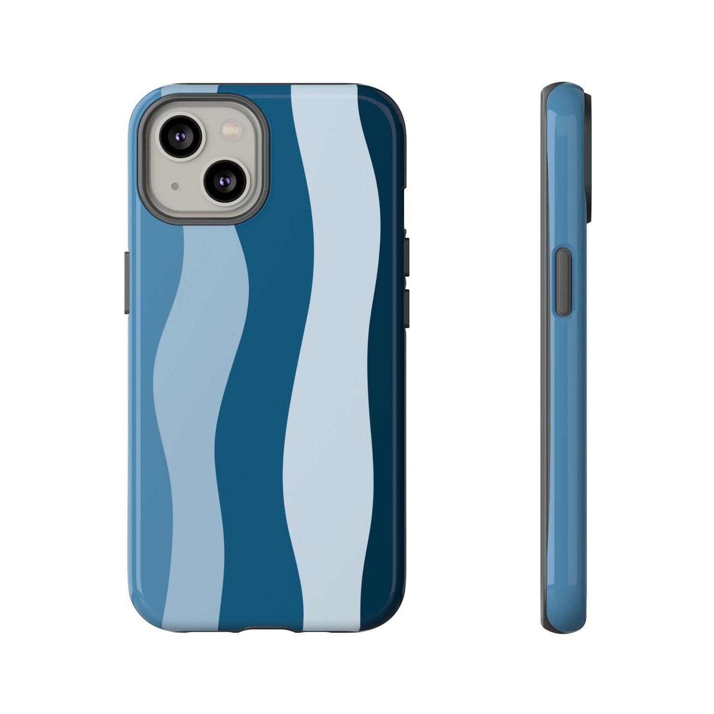 Blue Tide Wave Tough Phone Case