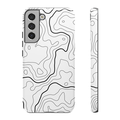 Minimal Topographic Tough Phone Case