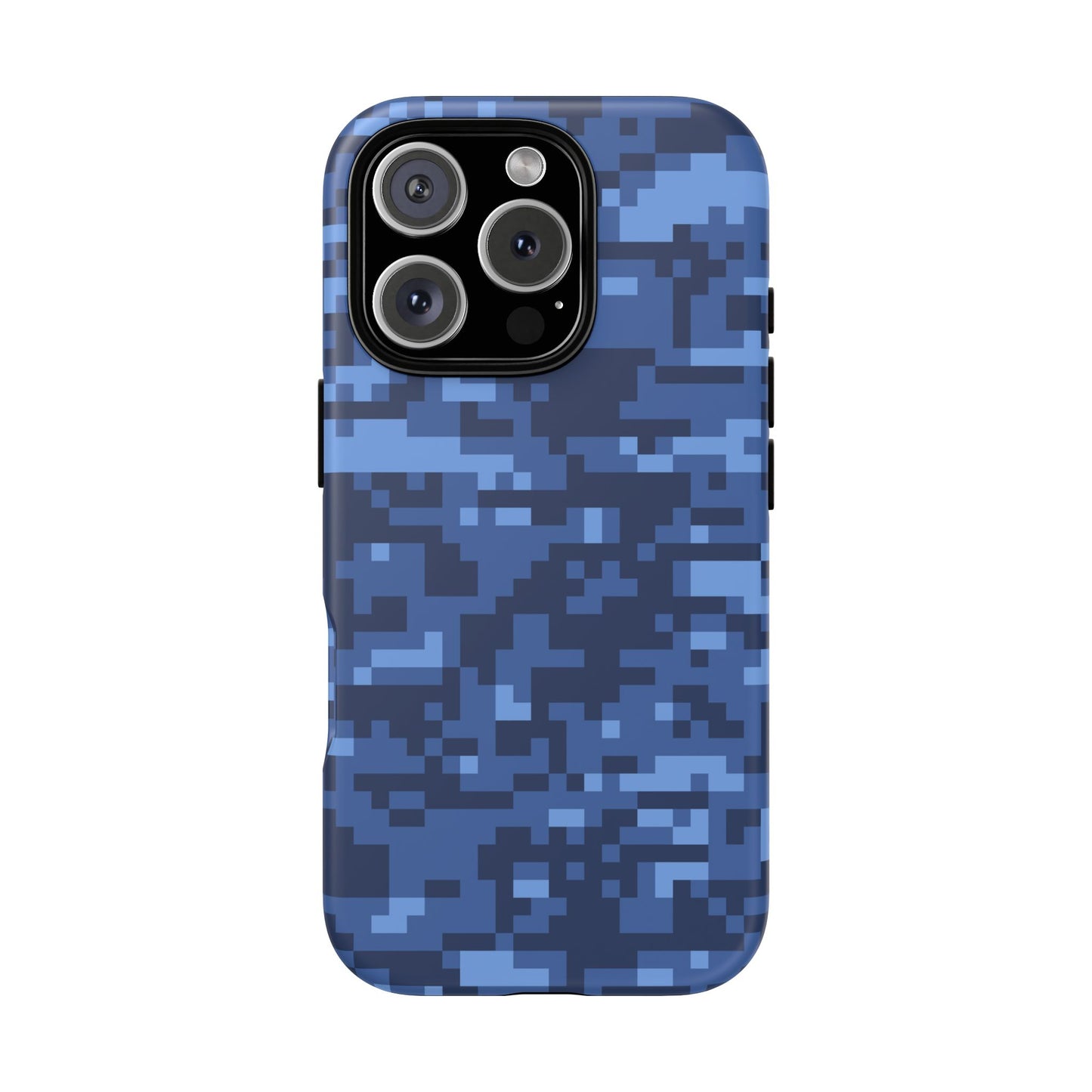 Navy Pixel Camo Tough Phone Case