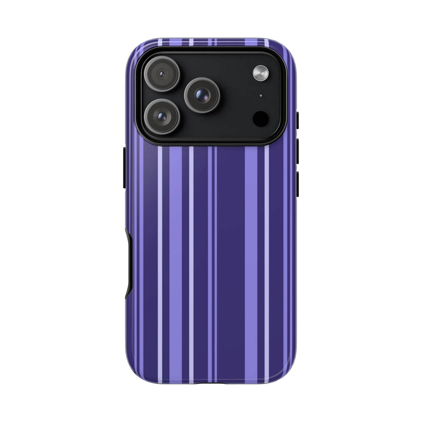 Berry Violet Stripe Tough Phone Case