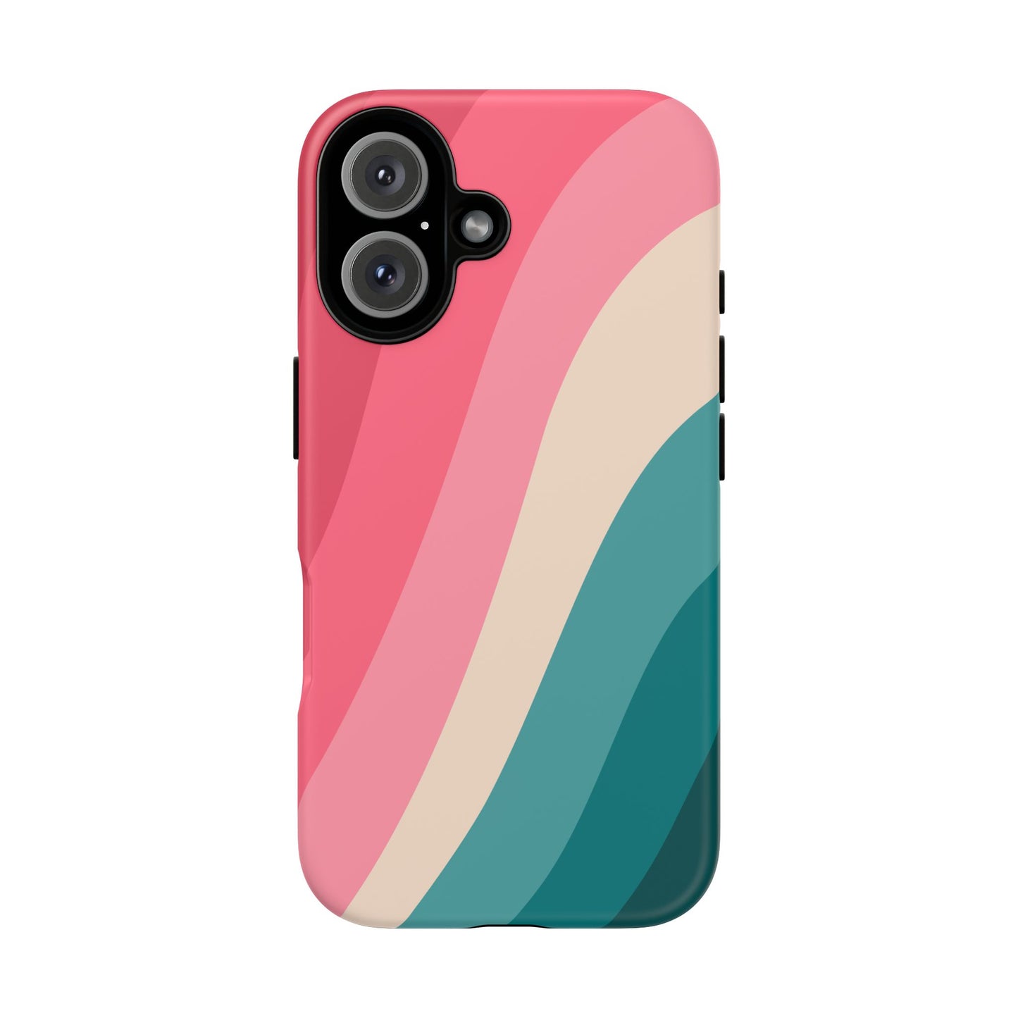 Blush Teal Wave Tough Phone Case