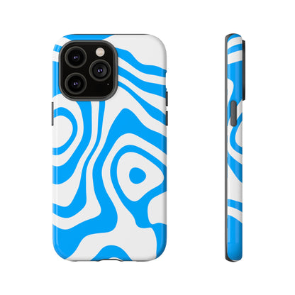 Blue Contour Tough Phone Case