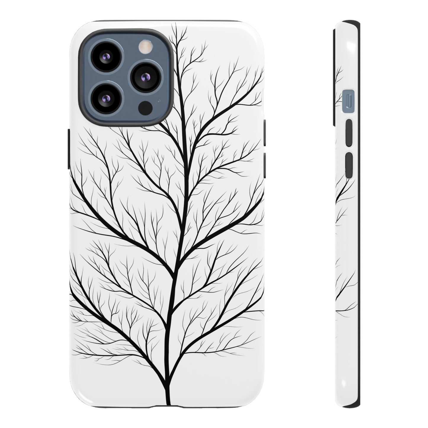 Black Branch Tree Tough Phone Case