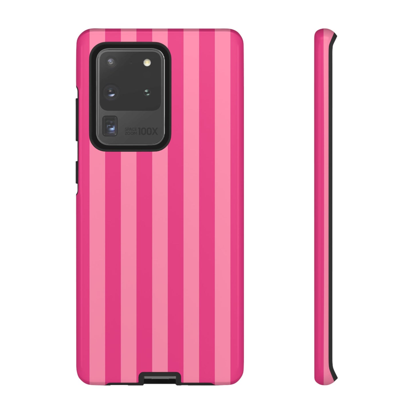 Pink Candy Stripe Tough Phone Case