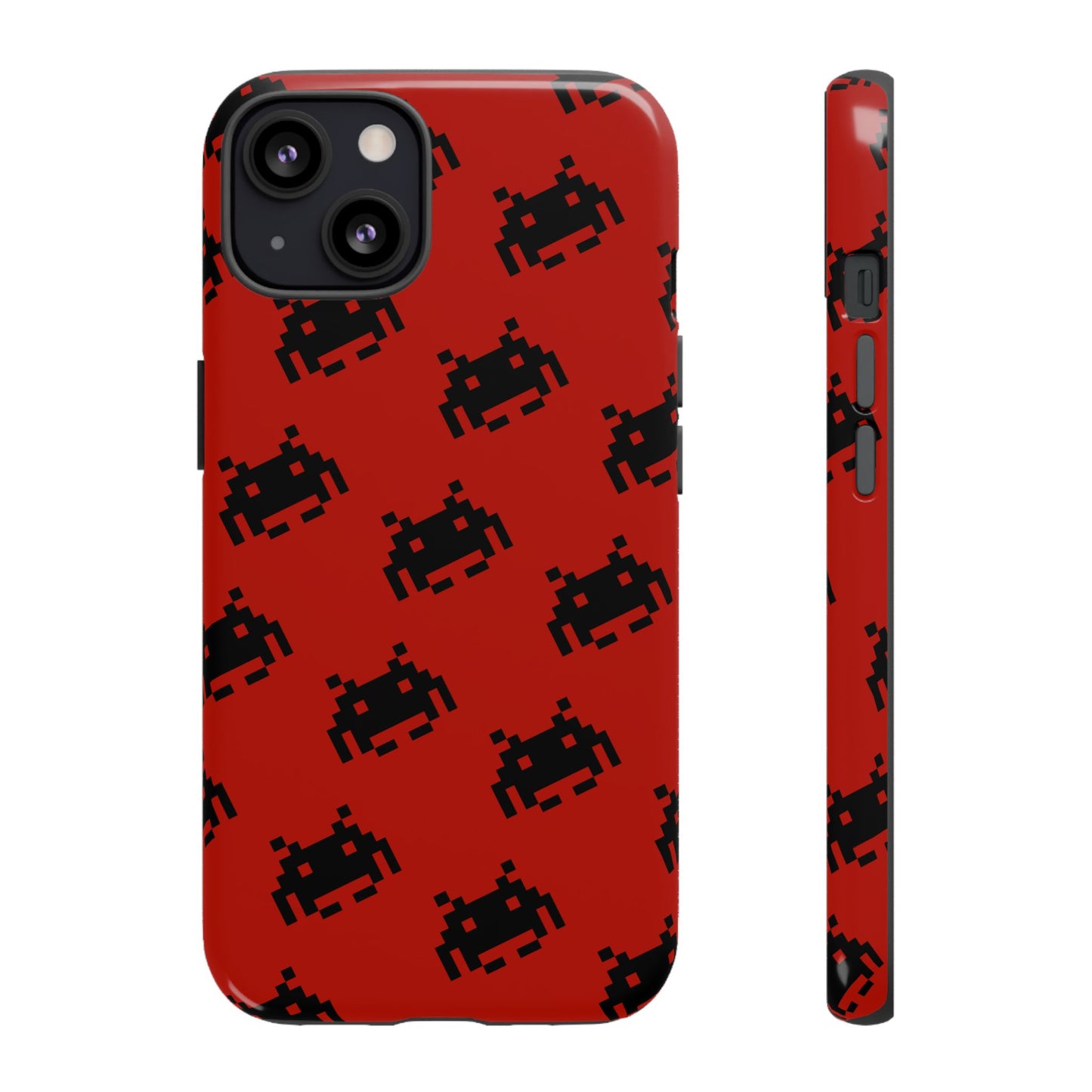 Red Pixel Alien Tough Phone Case