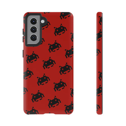 Red Pixel Alien Tough Phone Case