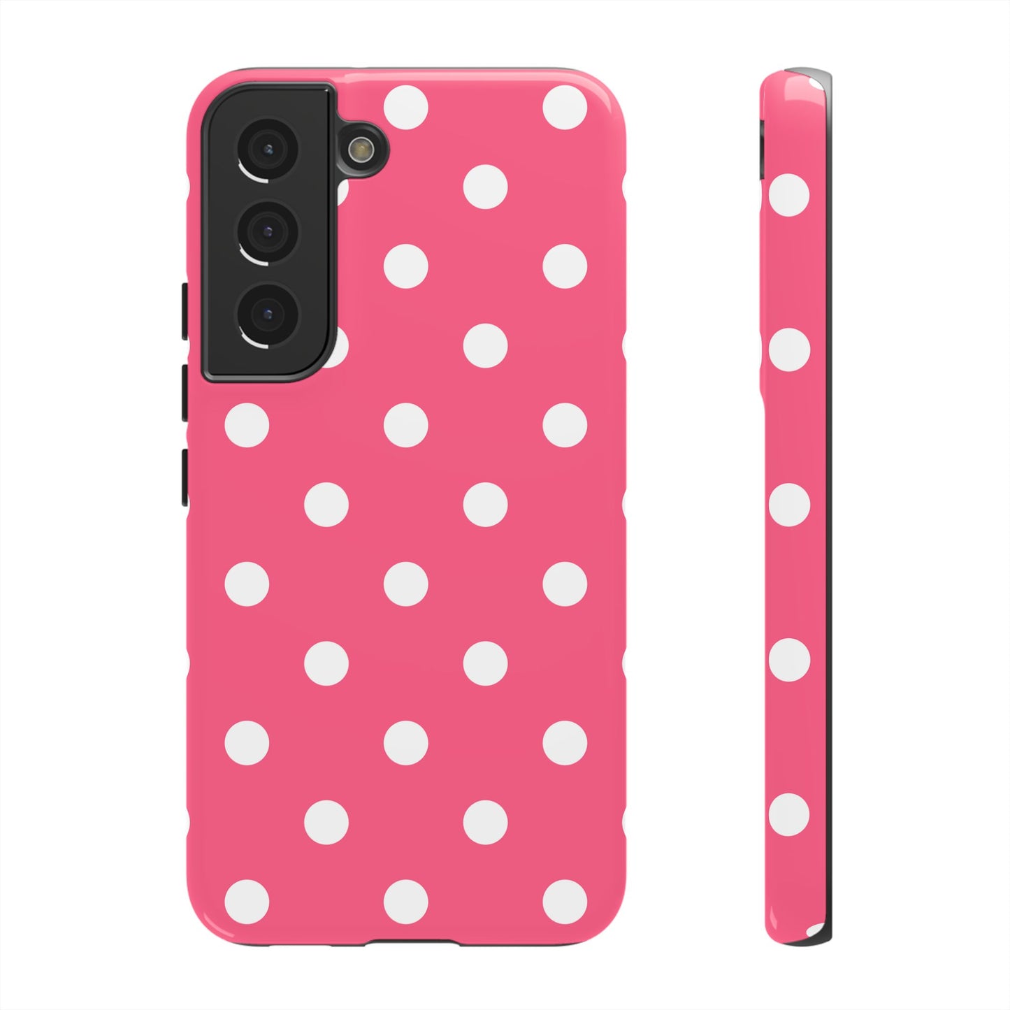 Bubblegum Pink Polka Dot Tough Phone Case