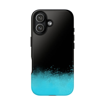 Black Aqua Splash Tough Phone Case
