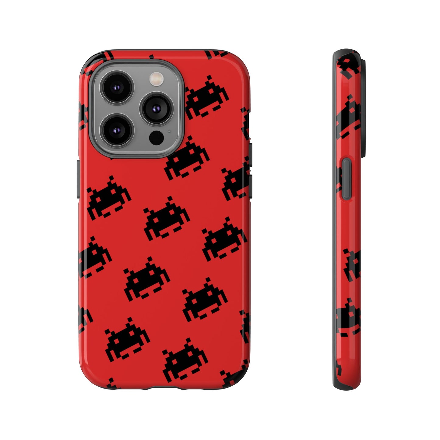 Red Pixel Alien Tough Phone Case