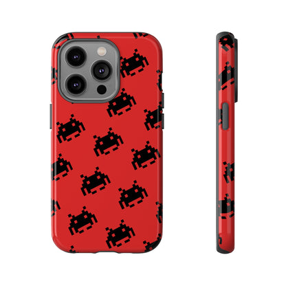 Red Pixel Alien Tough Phone Case