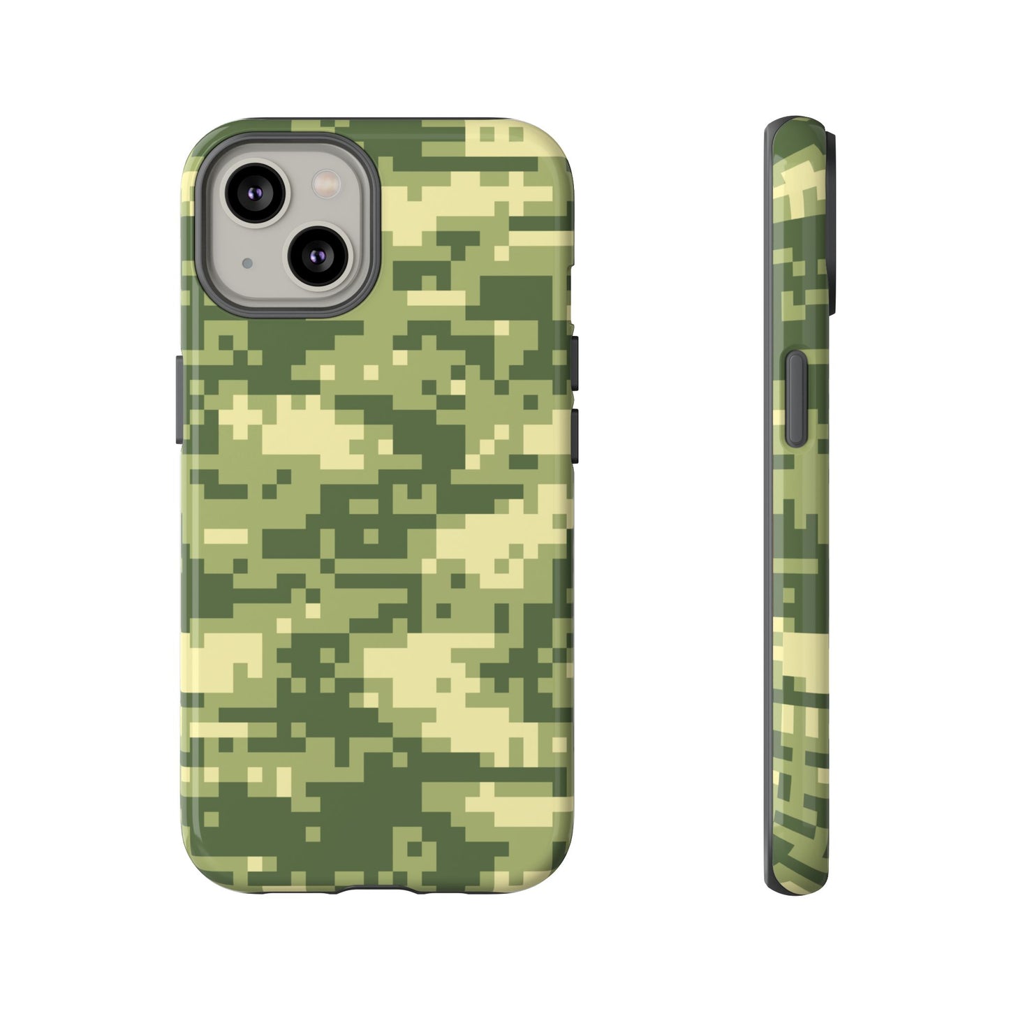 Olive Pixel Camo Tough Phone Case