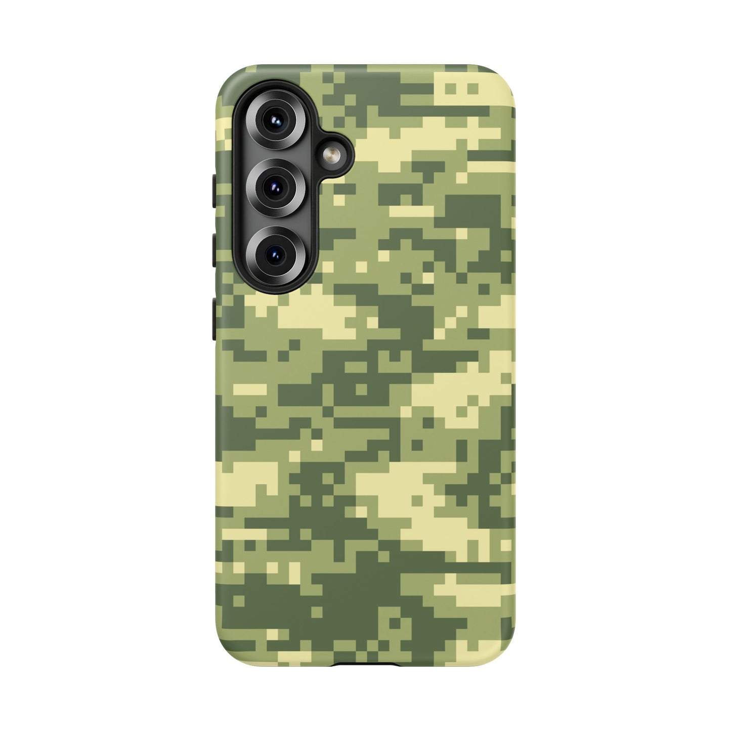 Olive Pixel Camo Tough Phone Case
