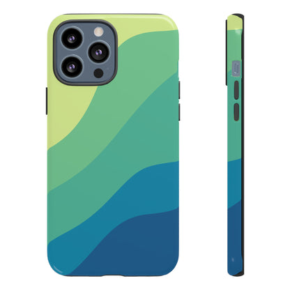 Coastal Green Wave Tough Phone Case