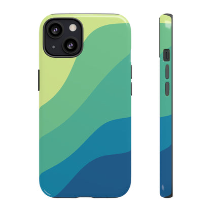 Coastal Green Wave Tough Phone Case