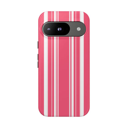 Pink Prep Stripe Tough Phone Case