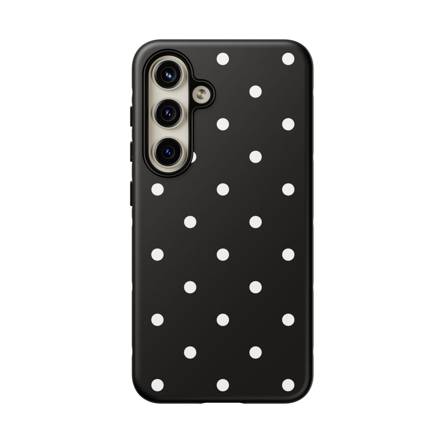 Black Polka Dot Tough Phone Case