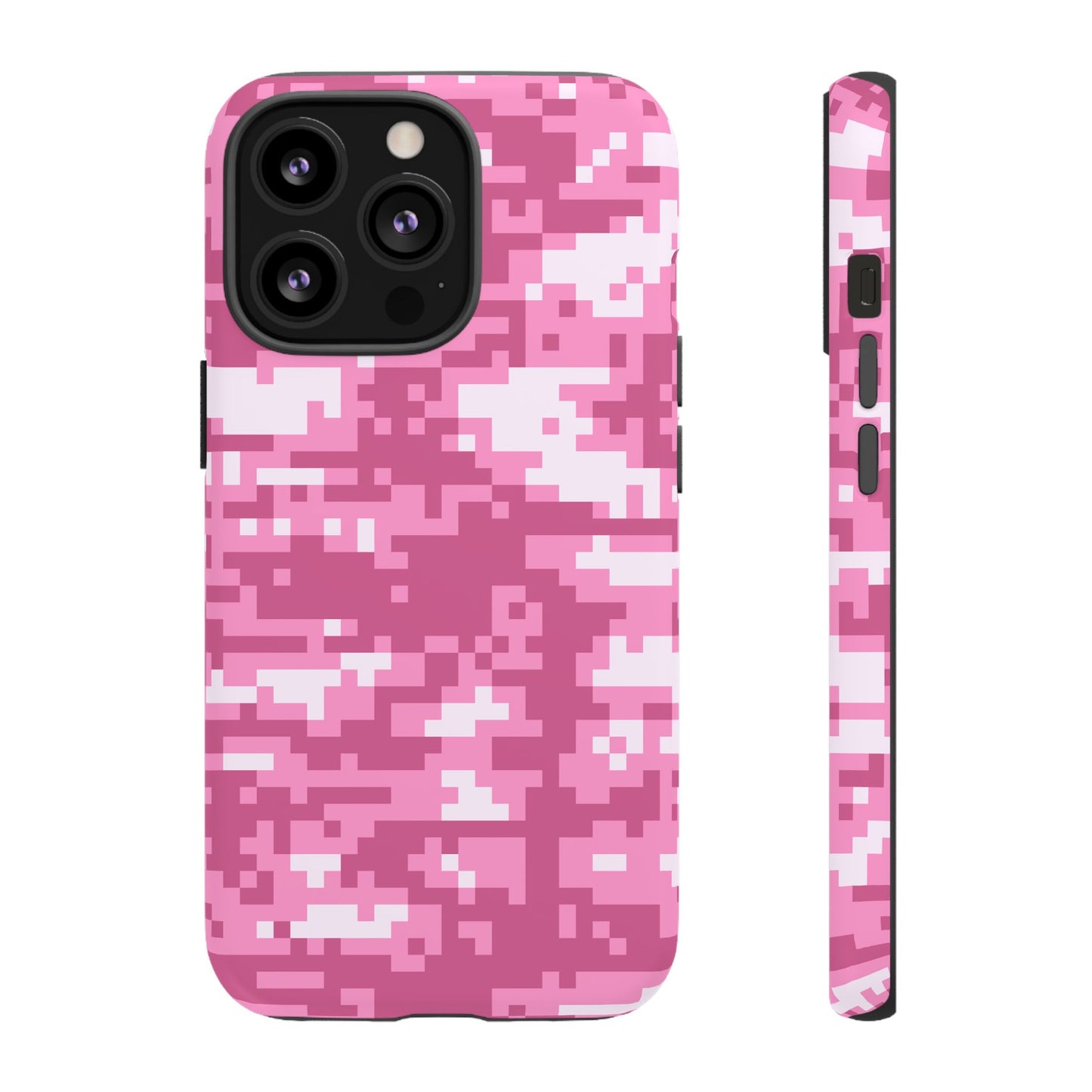 Pink pixel Camo Design Tough Phone Case