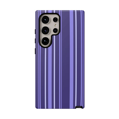 Berry Violet Stripe Tough Phone Case