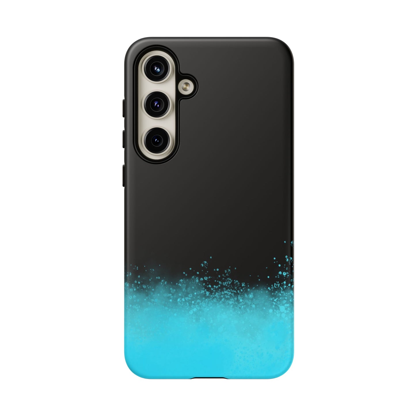 Black Aqua Splash Tough Phone Case