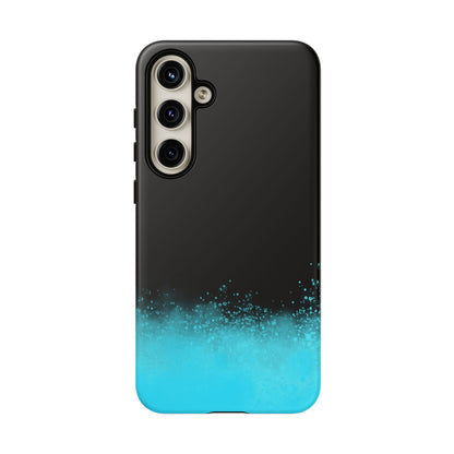 Black Aqua Splash Tough Phone Case