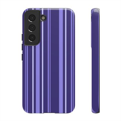 Berry Violet Stripe Tough Phone Case