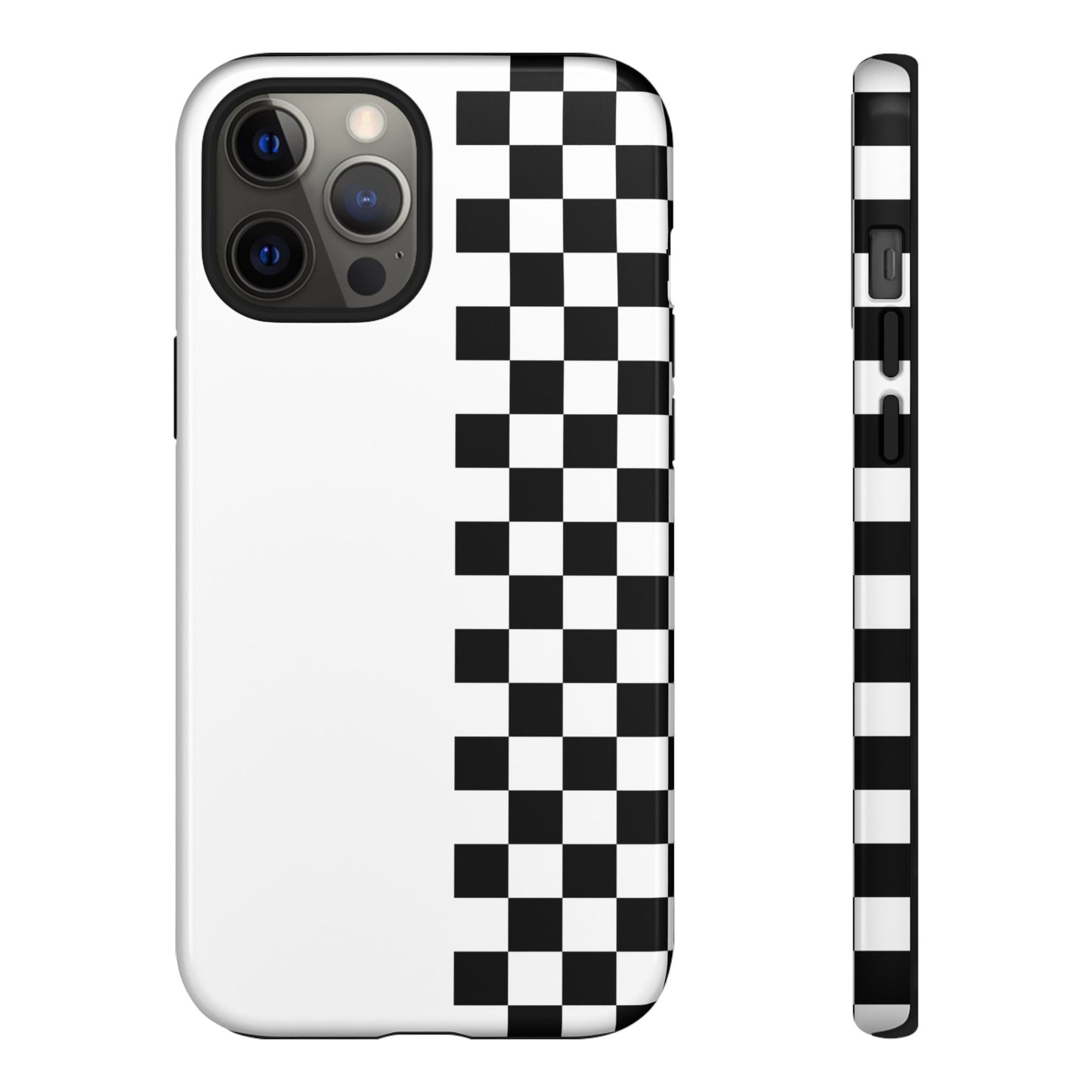 Checker Stripe Tough Phone Case