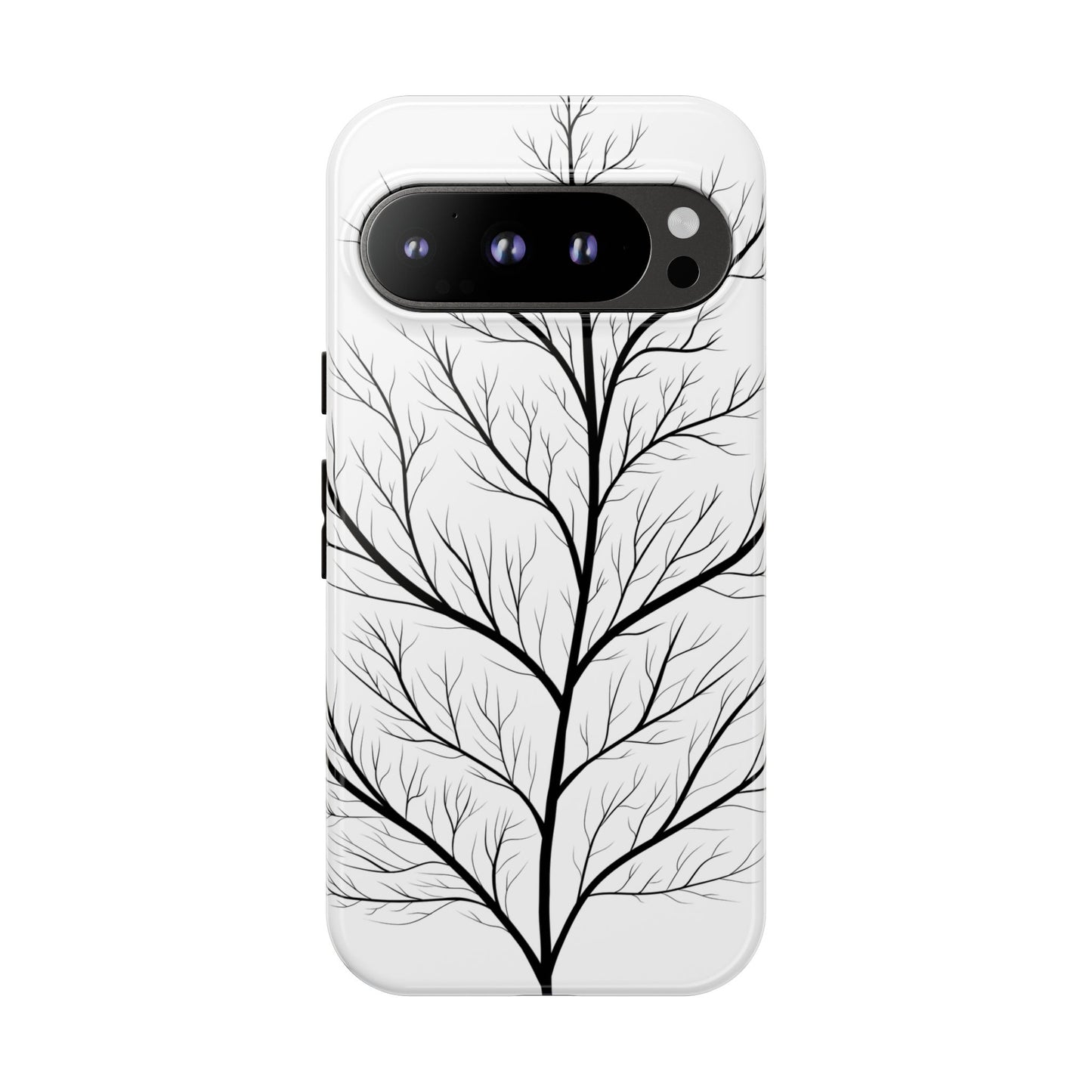 Black Branch Tree Tough Phone Case