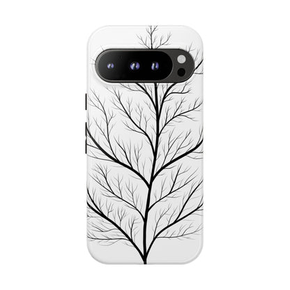 Black Branch Tree Tough Phone Case