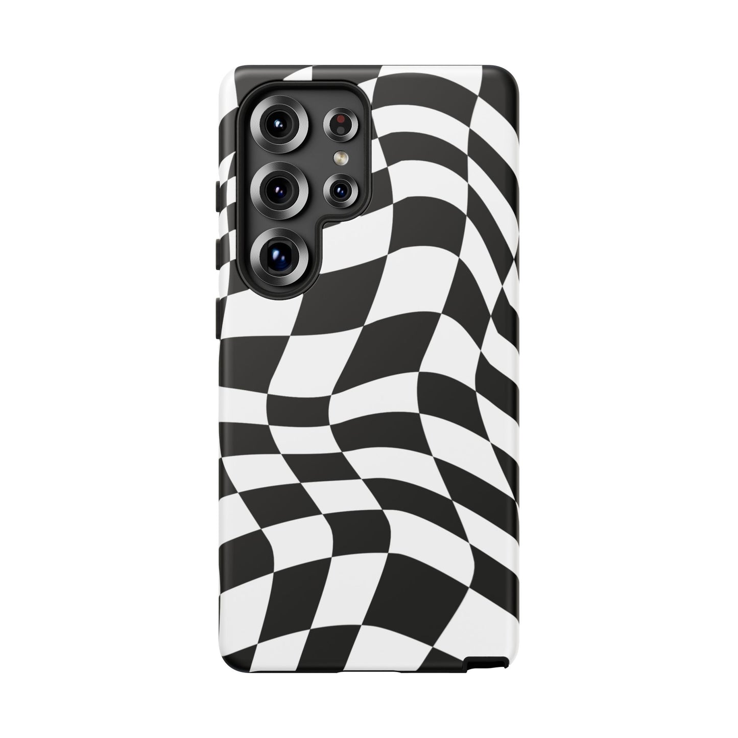 Warped Checker Tough Phone Case