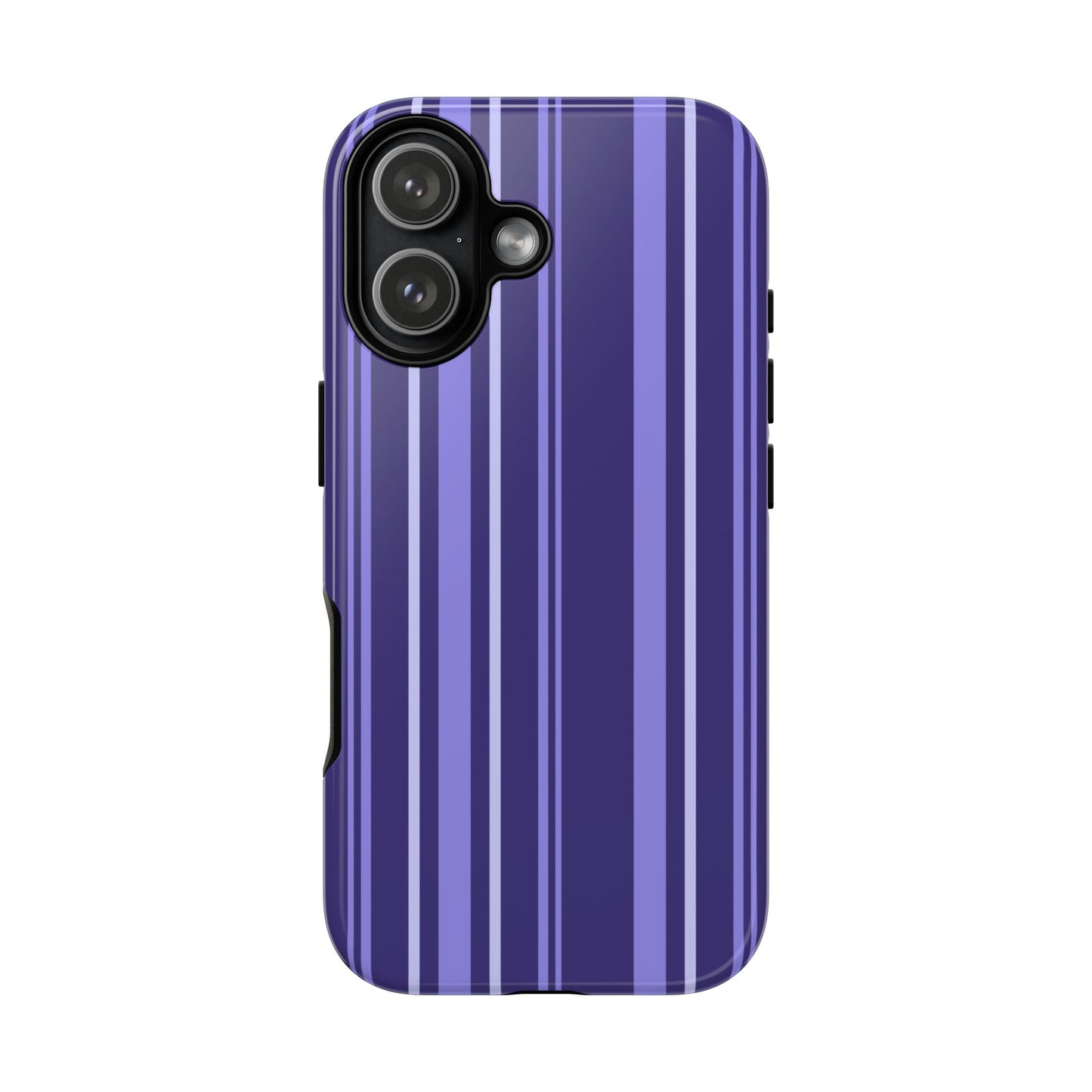 Berry Violet Stripe Tough Phone Case