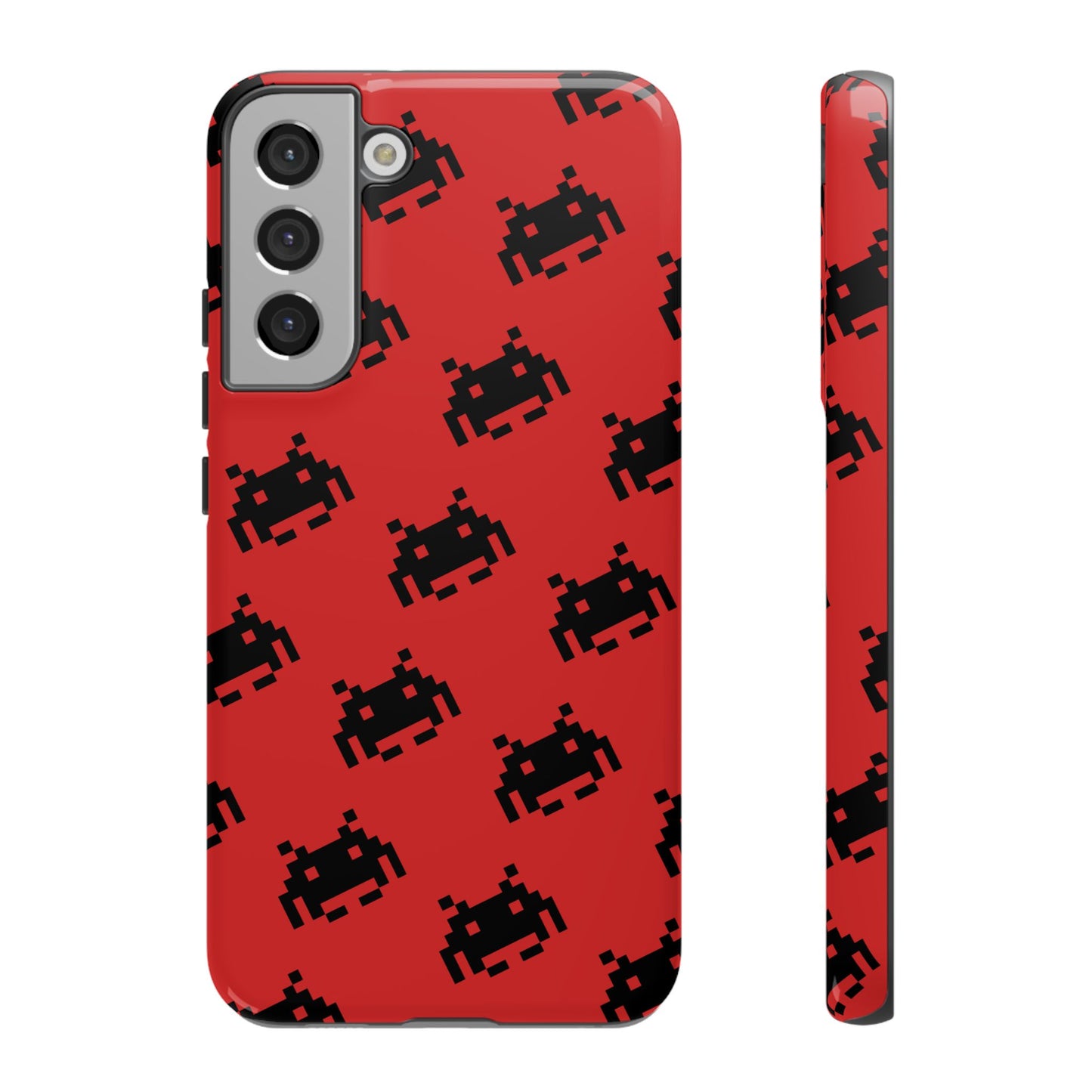 Red Pixel Alien Tough Phone Case
