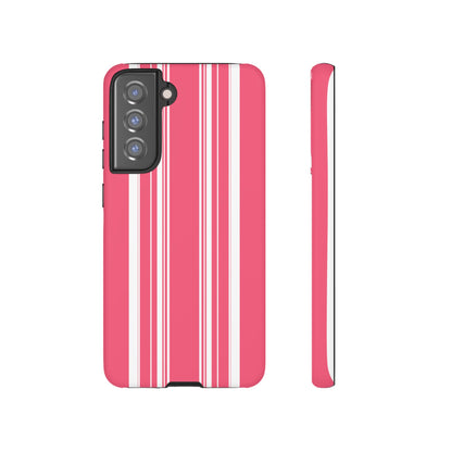 Pink Prep Stripe Tough Phone Case