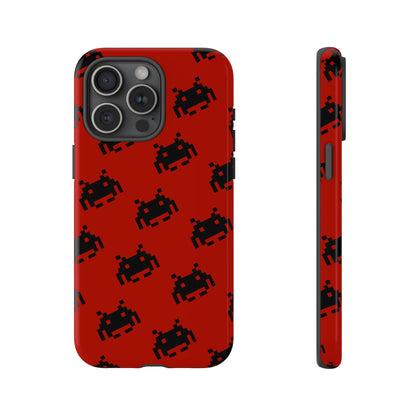 Red Pixel Alien Tough Phone Case