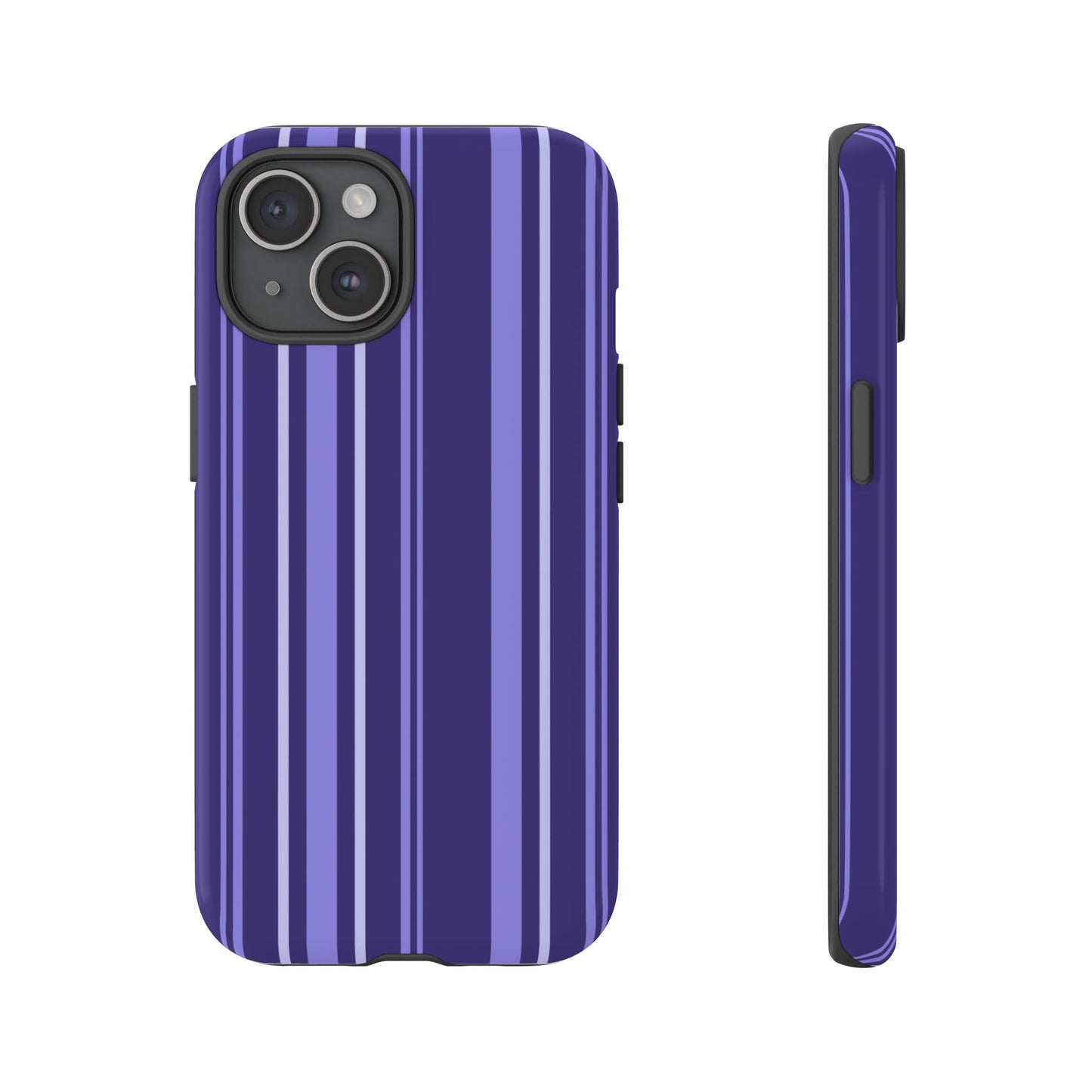 Berry Violet Stripe Tough Phone Case