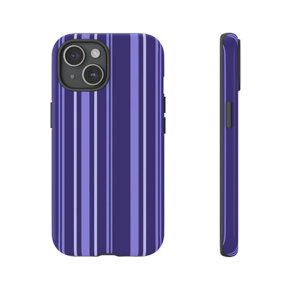 Berry Violet Stripe Tough Phone Case