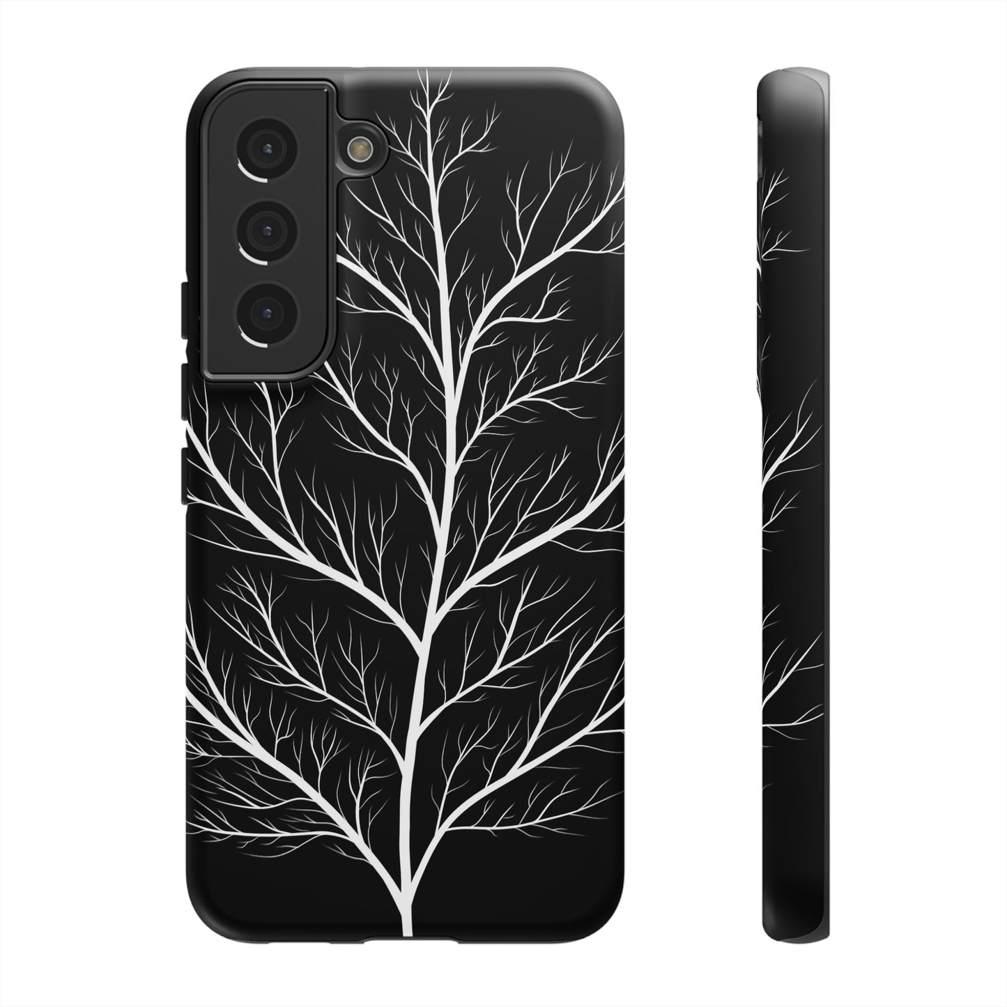 White Tree Silhouette Tough Phone Case