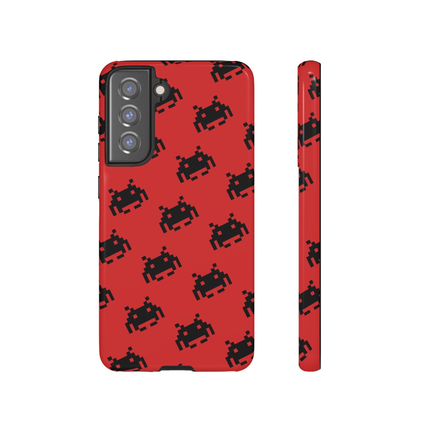 Red Pixel Alien Tough Phone Case