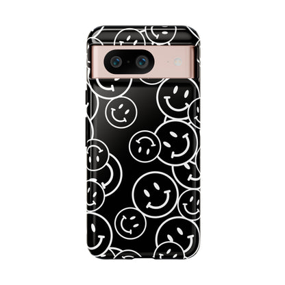 Happy Face Pattern Tough Phone Case