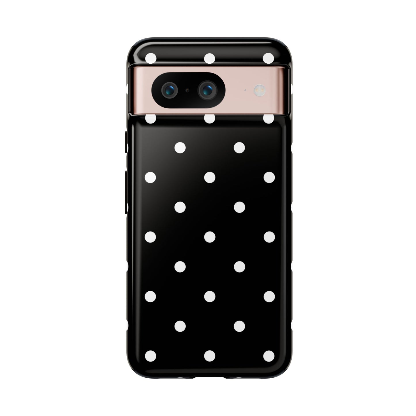 Black Polka Dot Tough Phone Case