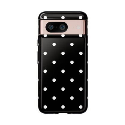 Black Polka Dot Tough Phone Case