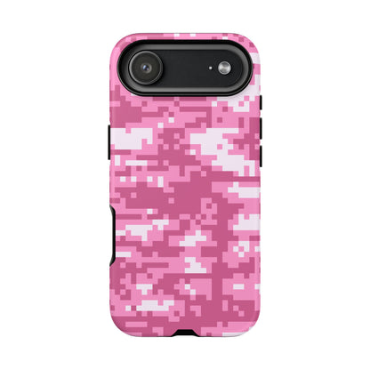 Pink pixel Camo Design Tough Phone Case