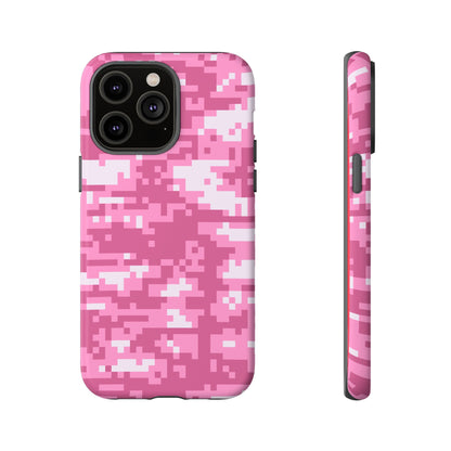 Pink pixel Camo Design Tough Phone Case
