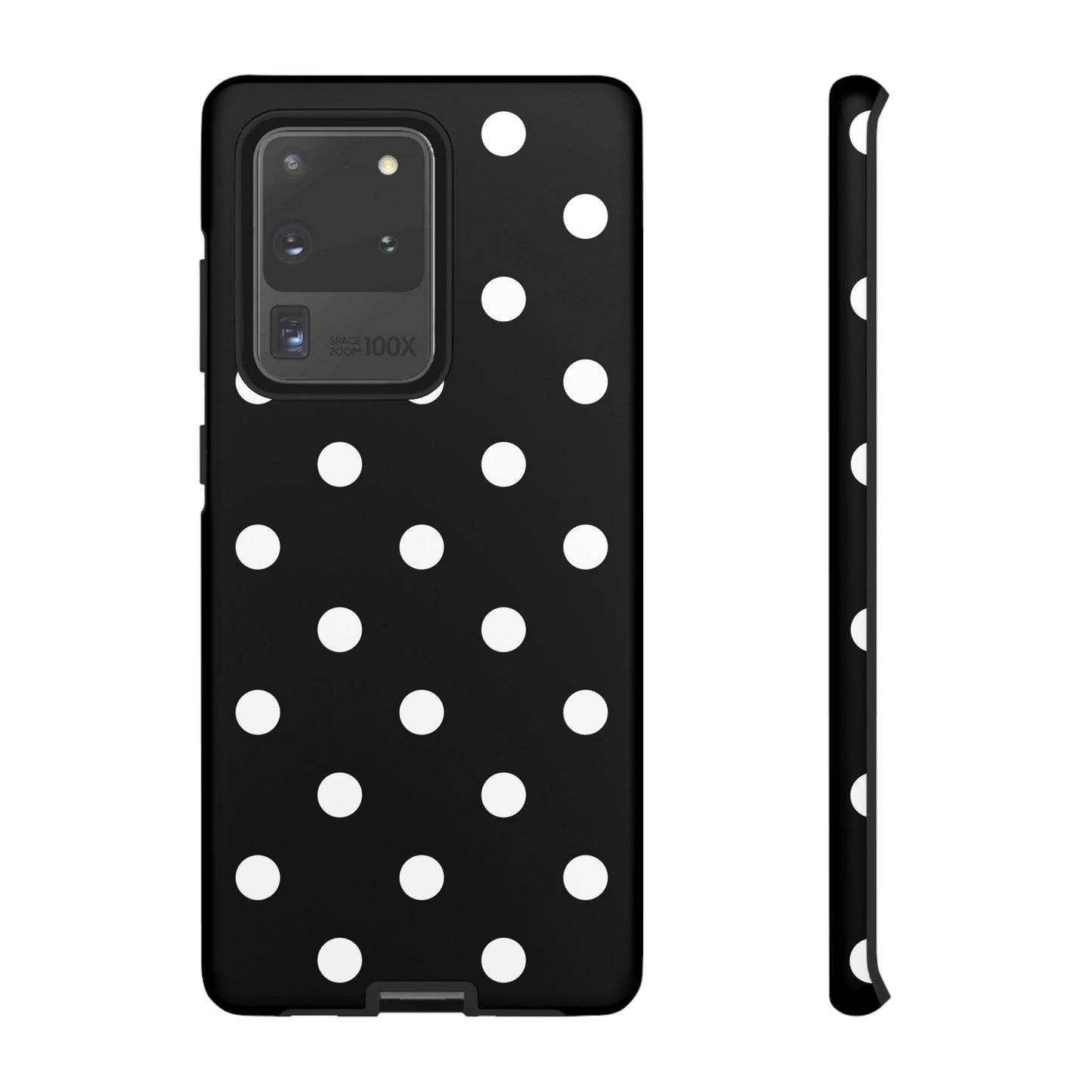Black Polka Dot Tough Phone Case