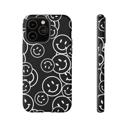 Happy Face Pattern Tough Phone Case