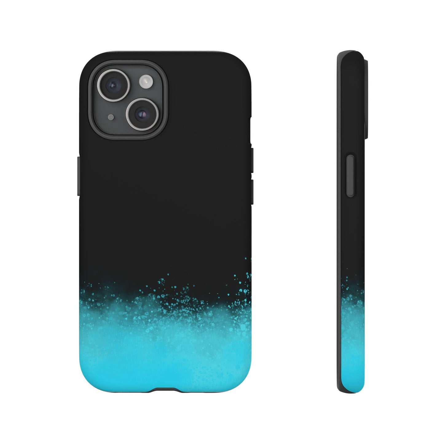 Black Aqua Splash Tough Phone Case