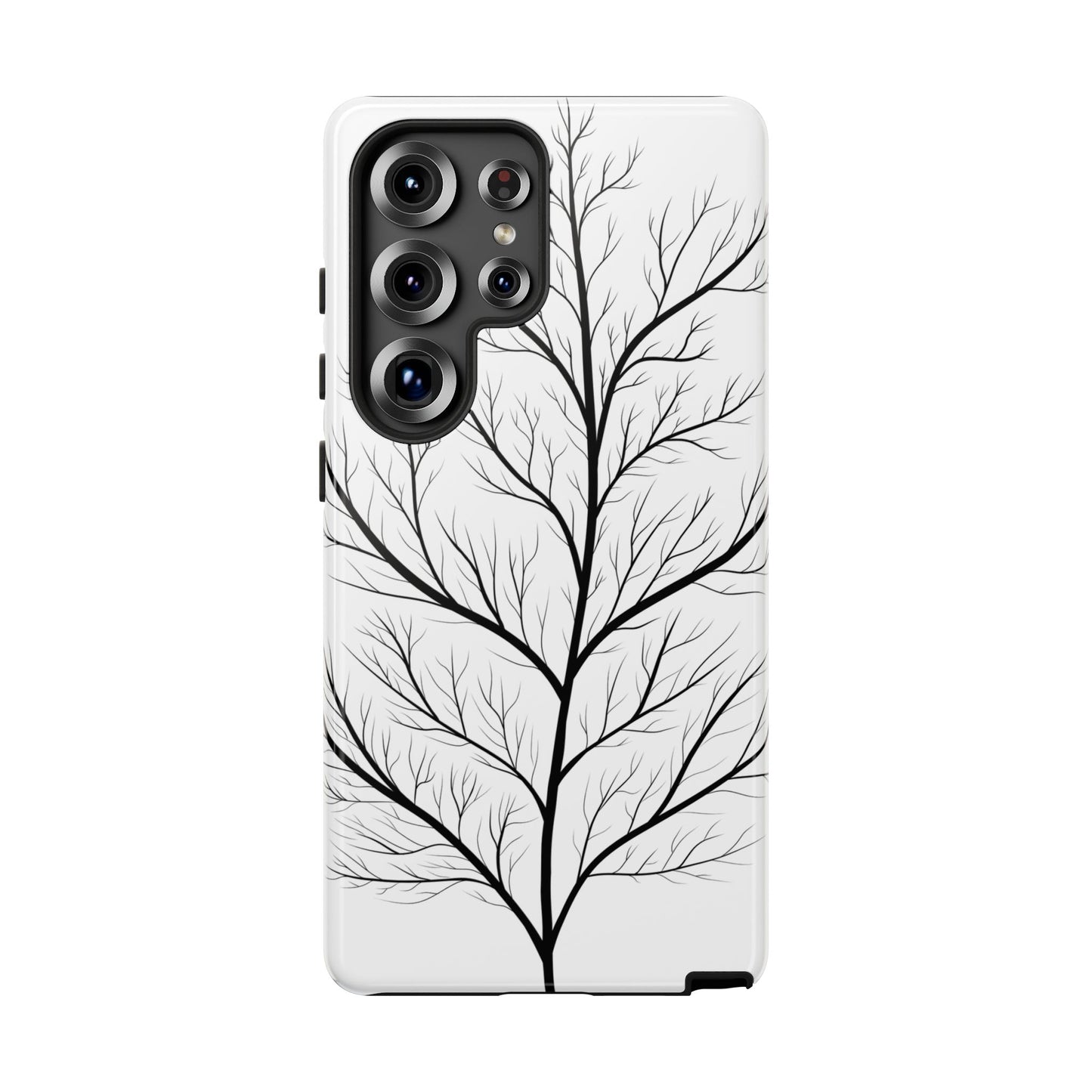 Black Branch Tree Tough Phone Case