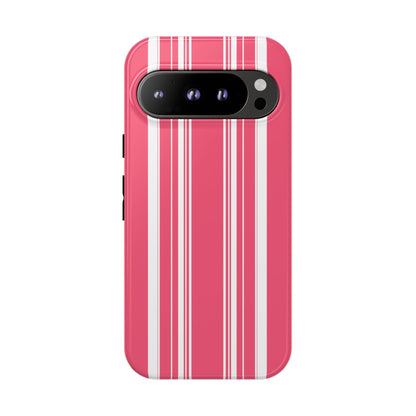 Pink Prep Stripe Tough Phone Case