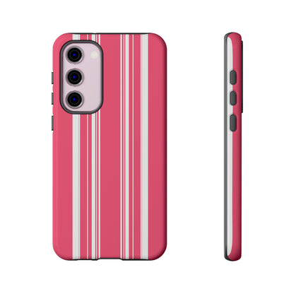 Pink Prep Stripe Tough Phone Case