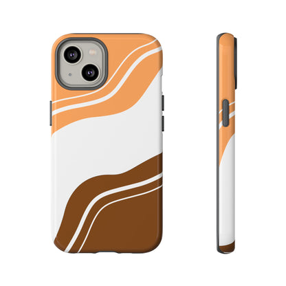 Caramel Cream Wave Tough Phone Case